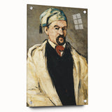 Acrylic print of a Paul Cézanne abstract design in muted earth tones, ideal for dining room or bedroom decor.