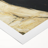 Art deco poster featuring a Paul Cezanne landscape with muted earth tones on rolled canvas.