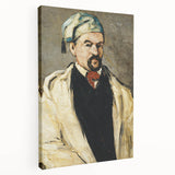 Paul Cezanne's landscape painting on large stretched canvas featuring muted earth tones, ideal for kitchen wall art.