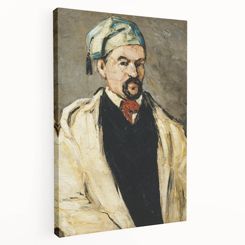 Paul Cezanne's landscape painting on large stretched canvas featuring muted earth tones, ideal for kitchen wall art.