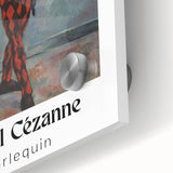 Large abstract wall art by Paul Cézanne featuring mid-century modernist style in muted earth tones on acrylic glass.