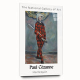 Acrylic glass print of a Paul Cézanne abstract design in muted earth tones, ideal for bedroom or dining room art.