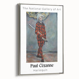 Framed canvas featuring a Paul Cézanne landscape with colorful art, ideal for vintage style decor.