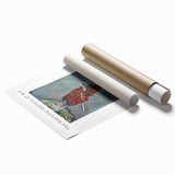 Extra large rolled print of a Paul Cézanne floral painting in soft hues.