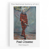 Black and white print of Paul Cézanne's artwork on stretched canvas, ideal for kitchen wall art.