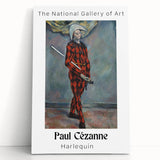 Black and white print of Paul Cézanne's artwork on stretched canvas, ideal for kitchen wall art.