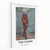 Paul Cézanne landscape painting on stretched canvas, featuring muted green and blue tones, ideal for kitchen wall art.