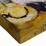 Large art canvas featuring a black and white landscape painting, ideal for bedroom wall decor.