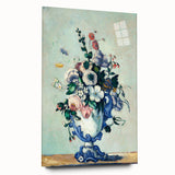 Acrylic print of a large abstract Paul Cézanne design in muted earth tones, ideal for bedroom or dining room art.