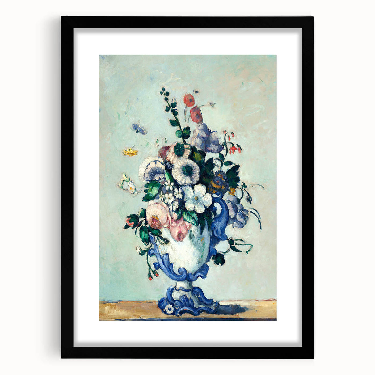Extra large abstract art print of a colorful textured landscape on framed canvas, suitable for living room decor.