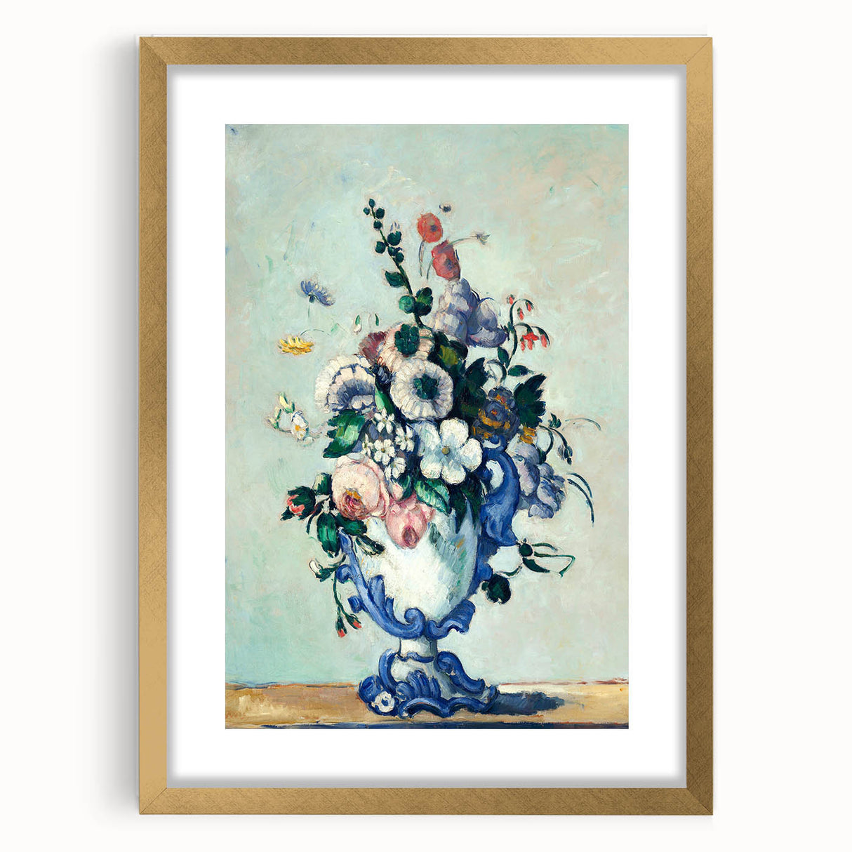 Extra large abstract art print of a textured landscape in muted earth tones on a framed canvas, ideal for living room decor.