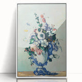 Acrylic print of Paul Cézanne’s artwork, featuring muted earth tones in an art deco style.