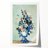 Extra large rolled print of Paul Cézanne's floral artwork in muted earth tones.