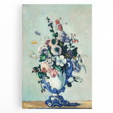 Black and white print of Paul Cézanne's artwork on stretched canvas, ideal for kitchen wall art.