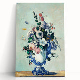 Black and white print of Paul Cézanne's artwork on stretched canvas, ideal for kitchen wall art or bedroom ambiance.