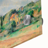 Mid-century modernist art, large abstract design in muted earth tones on acrylic glass, ideal for dining room art.