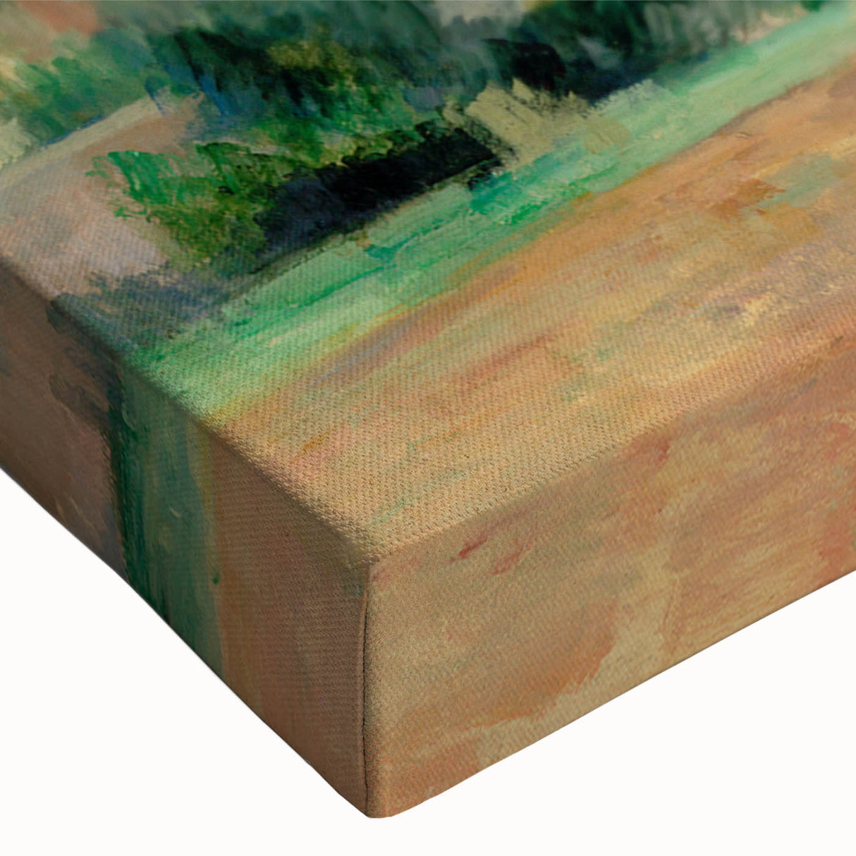 Large art canvas depicting a black and white landscape painting, suitable for bedroom wall decor.