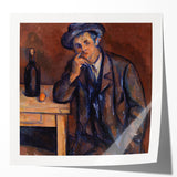 Extra large wall art print of Paul Cézanne's floral design in pastel colors on glossy photo paper.