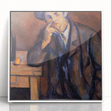 Paul Cézanne-inspired acrylic print featuring muted earth tones in an art deco style, ideal for modern art wall decor.