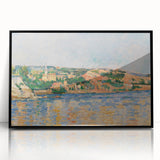 Large abstract wall art by Paul Cézanne with muted earth tones on a framed acrylic, ideal for modern art wall decor.