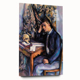 Large abstract print of Paul Cézanne's work on acrylic, featuring muted earth tones, ideal for bedroom or dining room art.