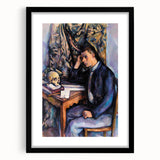 Extra large abstract art print featuring colorful, textured brushstrokes on a black framed canvas.