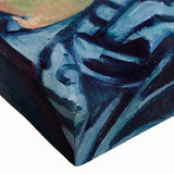 Large art canvas featuring a black and white landscape painting, ideal for bedroom wall decor.