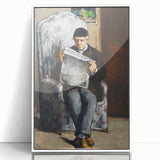 Acrylic print of Paul Cézanne's artwork in art deco style, featuring muted earth tones.