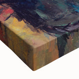 Large art canvas featuring a black and white landscape painting, ideal for bedroom wall decor.