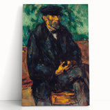 Black and white print of Paul Cézanne’s artwork on large stretched canvas, suitable for kitchen wall art or bedroom decor.