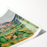 Extra large wall art featuring line art flowers in subtle earth tones on a rolled canvas.