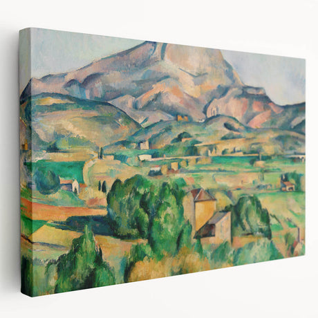 Paul Cézanne-inspired still life painting on stretched canvas, featuring muted earth tones, ideal for kitchen wall art.