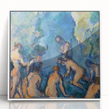 Acrylic print of a Paul Cézanne design featuring muted earth tones, ideal for modern art wall decor or a nursery.