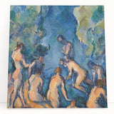 Black and white print of Paul Cézanne's artwork on large stretched canvas, ideal for kitchen wall art or bedroom.