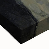 Large art of a black and white landscape painting on stretched canvas, ideal for bedroom wall decor.