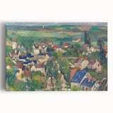 Black and white print of Paul Cézanne's artwork on large stretched canvas, ideal for kitchen art.