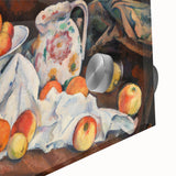 Mid-century modernist art by Paul Cézanne featuring abstract forms in muted colors on large acrylic glass.