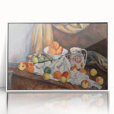 Acrylic print of Paul Cézanne's artwork in art deco style with muted colors, ideal for modern art wall decor in a nursery.