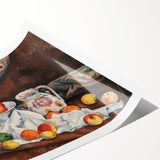 Extra large wall art featuring line art flowers in muted pastel shades on rolled canvas.