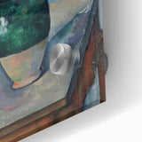 Large abstract wall art featuring muted earth tones on acrylic glass.