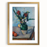 Extra large abstract art print on canvas featuring textured brushstrokes in earth tones, framed in gold.