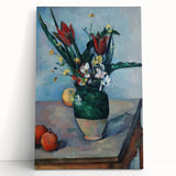 Black and white print of Paul Cézanne's painting on large stretched canvas, suitable for kitchen wall art.