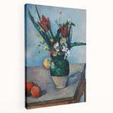 Paul Cézanne-inspired landscape on large stretched canvas with soft green and blue tones, suitable for kitchen wall art.