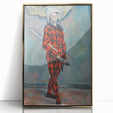 Large art print of Paul Cézanne's work in a gold frame.