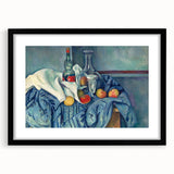 Extra large, colorful abstract art print of textured brushstrokes in vibrant hues on a black framed canvas.