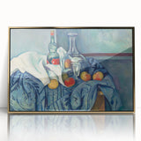 Paul Cézanne's still life painting on large acrylic print framed in gold.