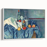 Vintage poster art of a Paul Cézanne painting, featuring vibrant colors on extra large framed canvas.