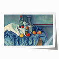 Paul Cézanne's floral artwork print on rolled canvas, featuring soft pastel tones.