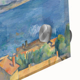 Mid-century modernist art by Paul Cézanne featuring large abstract elements in muted tones on acrylic glass.