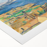 Art deco poster featuring a geometric pattern in muted gold and teal, printed on rolled canvas.